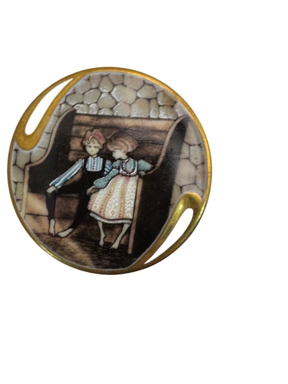 Lot Of 8 P. Buckley Moss Porcelain Membership Pins Brooches Signed Numbered Vtg - Picture 5 of 16